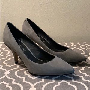 Gray Suede Aldo Pumps